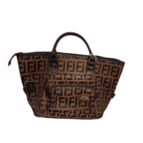 Brown and Black Large HandBag / Tote - Picture 1 of 9